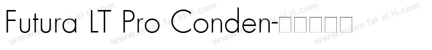 Futura LT Pro Conden字体转换